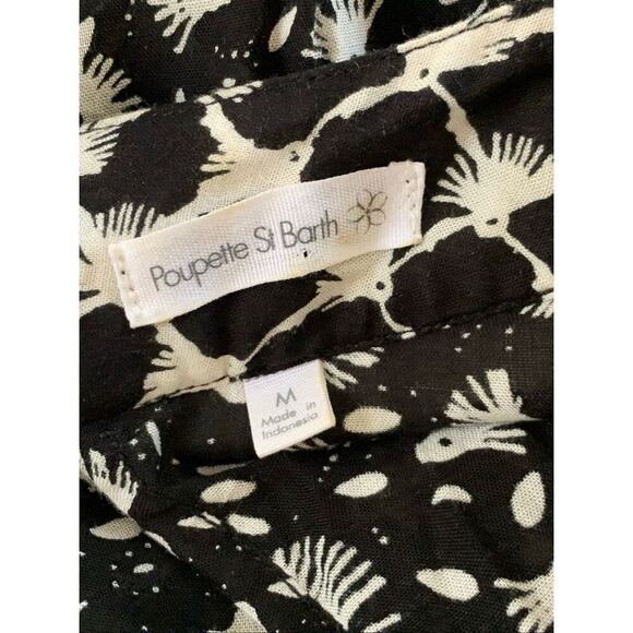 Poupette St. Barth Donna Jumpsuit in Black and White Size M - Picture 9 of 12